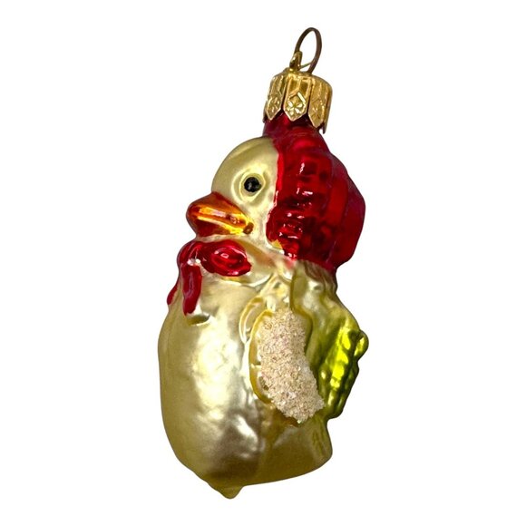 Christopher Radko Glass Chicken Little Baby Chick Farm Country Gift Ornament - Picture 3 of 6